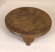 Handcrafted Traditional Brass Chapati Board in Vintage Finish