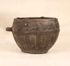 Traditional Handmade Brass Rice Measurement Bowl from Odisha