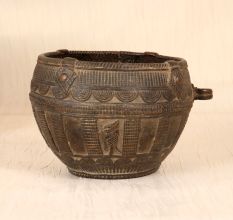 Traditional Handmade Brass Rice Measurement Bowl from Odisha
