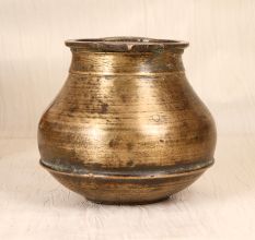 South Indian Handcrafted Holy Water Pot Made of Finest Brass