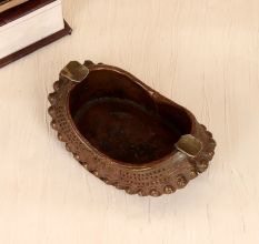 Handmade High-Quality Brass Ashtray in Vintage Finish