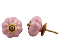 Pink White Stripe Knob (1)