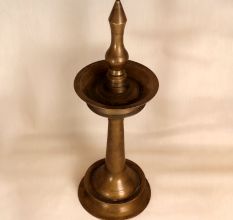 High-Quality Brass South Indian Oil Lamp for Prayer Room