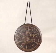 Vintage Tibetan Bell Metal Gong Crafted in Himalayan Art