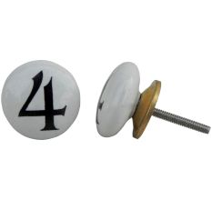 Number Ceramic Knob -4