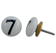 Number Ceramic Knob -7