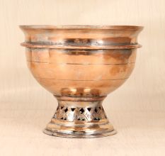 Shiny Handmade Premium Copper Pot for Flower Decoration