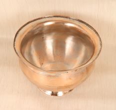 Plain Brown Finish Fruit Bowl Made of Premium Copper