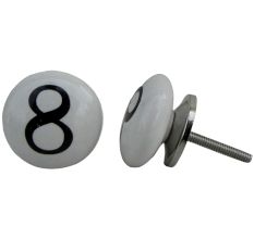 Number Ceramic Knob -8