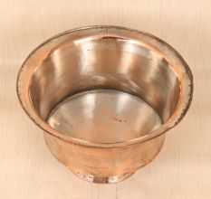 Handcrafted Vintage Copper Bowl for Serving Fruits