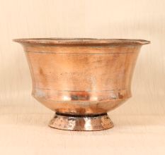 Handcrafted Vintage Copper Bowl for Serving Fruits