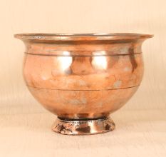 Shiny Brown Finish Copper Fruit Bowl for Home Decoration