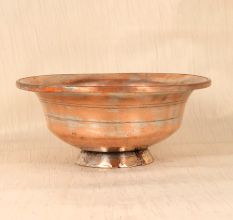 Finest Plain Brown Finish Copper Fruit Bowl for Decoration