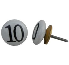 Number Ceramic Knob -10