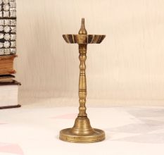 High-Quality Brass Oil Lamp from South India for Prayer Room