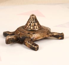 Handmade Holy Finest Brass Lakshmi Turtle Yantra for Prayer Room