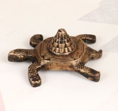 Handmade Holy Finest Brass Lakshmi Turtle Yantra for Prayer Room