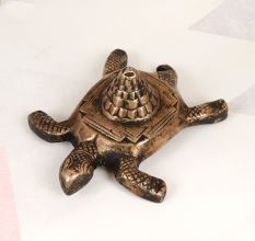 Handmade Holy Finest Brass Lakshmi Turtle Yantra for Prayer Room