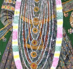 Beautiful Lord Krishna Cloth Pichwai Painting for Prayer Room