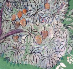 Beautiful Lord Krishna Cloth Pichwai Painting for Prayer Room