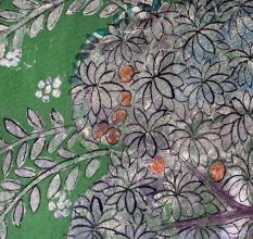 Beautiful Lord Krishna Cloth Pichwai Painting for Prayer Room