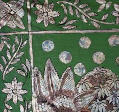 Hand-Painted Lord Krishna Pichwai Golconda Artwork on Cloth for Decor