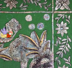 Hand-Painted Lord Krishna Pichwai Golconda Artwork on Cloth for Decor