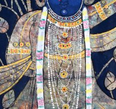Pichwai Art of Lord Krishna on Cloth for Prayer Room
