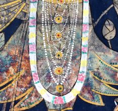 Pichwai Art of Lord Krishna on Cloth for Prayer Room