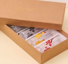 Transparent Shot Glasses for Decoration in Set of 6