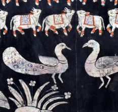 Beautiful Pichwai Painting of Lord Krishna on Cloth for Prayer Room