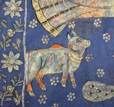 Pichwai Art Lord Krishna Golconda Art Painting for Home Decor Wall Art