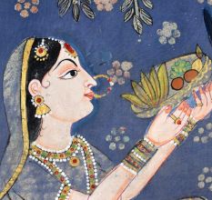 Pichwai Art Lord Krishna Golconda Art Painting for Home Decor Wall Art