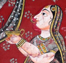 Vibrant Colored Lord Krishna Pichwai Painting for Prayer Room