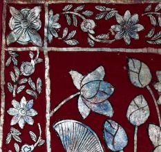 Multi-Colour Lord Krishna Cloth Pichwai Painting for Prayer Room