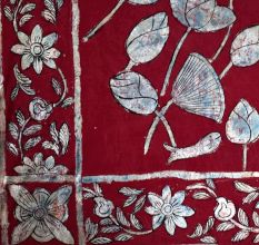 Multi-Colour Lord Krishna Cloth Pichwai Painting for Prayer Room