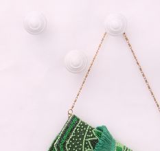 White Solid Ceramic Wall Hooks-3 Pieces
