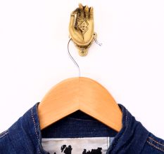 Mudra Brass Index Finger Wall Hook