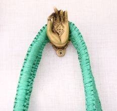 Mudra Brass Index Finger Wall Hook