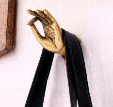 Mudra Brass Index Finger Wall Hook