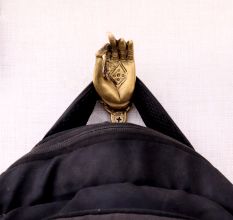 Mudra Brass Index Finger Wall Hook