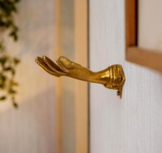 Brass Gold Hand Shape Wall Hook
