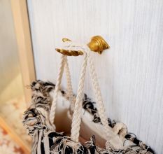 Brass Gold Hand Shape Wall Hook