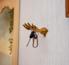 Brass Gold Hand Shape Wall Hook
