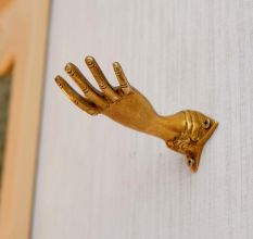 Brass Gold Hand Shape Wall Hook