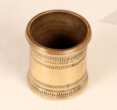 Handmade Beautiful Brass Panchpatra Pot for Prayer Room