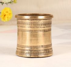 Handmade Beautiful Brass Panchpatra Pot for Prayer Room