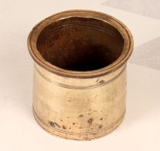 Plain Brown Finish Holy Panchpatra Pot Made of Brass