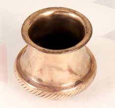 Gujarati Handmade Brass Holy Water Pot for Indoor Decoration