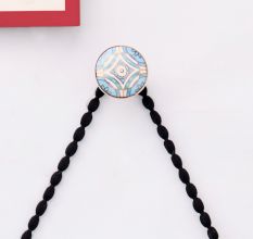 Turquoise Ceramic Floral Wall Hook